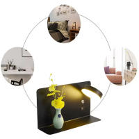 Lámpara De Pared Moderna Minimalista Con Botón Y Cabezal Giratorio 330° Recargable Por USB Iluminación Interior Para Dormitorio Con Enchufe EU/US - details 5