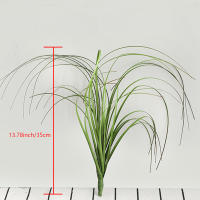 1PC Decoración De Plantas Verdes Falsas Para Escena De Boda Caudal De Perro Con Paja De Ajo Y Cattail Adorno De Interior Para Mesa - details 0