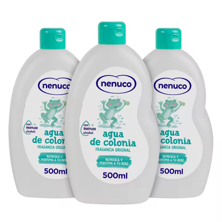 Nenuco Pack 3X  Agua de Colonia Fragancia Original 500 ml x3 | Con Menos Alcohol | Bienestar Diario | Dermatológicamente Testado - 1