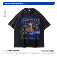 Camiseta Vintage De Undertaker Wrestler Oversize Impresión DTG Y2K Harajuku Manga Corto Hombre 100% Algodón Camiseta De Verano - details 0