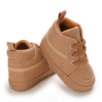 Zapatos De Bebé Para Niños Y Niñas De 0 a 18 Meses Alta Top Casual Suela Suave Deportivos Antideslizantes Fabricado Con Lona Y Cork - details 4