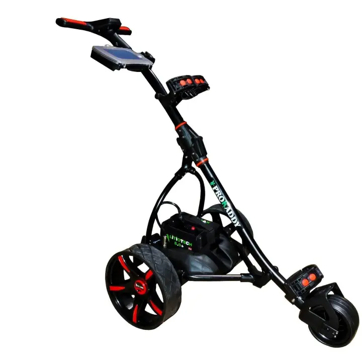 Carro eléctrico de golf ProKaddy modelo S1T2L negro con batería de Litio - 1