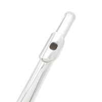 FLUTE SLADE De Plata Con 16 Agujeros Clave Cerrada Echa El E Teclado Para Principiantes Con Kit De Limpieza Estuche Guantes Y Varillas De Ajuste - details 4