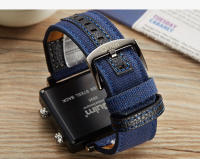 Reloj Deportivo Para Hombre Oulm Estilo Único Diseñador Calidad Superior Cuero Y Tela Reloj De Cuarzo Moda Resistente Al Choque - details 8