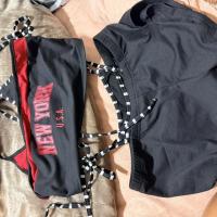 Conjunto De Shorts De Moda Para Mujer Estilo Harajuku Sexy Y2K Con Impresión De Letras Y Cinturón Interior Top Sin Mangas De Cuello Colgante - details 8
