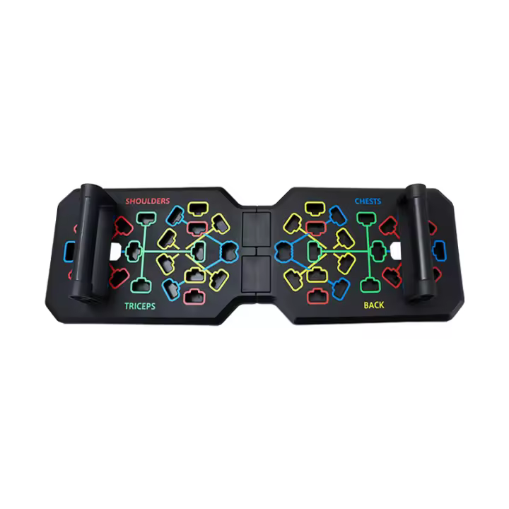 Tabla de flexiones, equipo de fitness multifuncional portátil, tabla de flexiones plegable con almohadilla inferior antideslizante, adecuada para gimnasio en casa. - 1