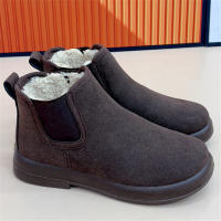 Botas Cortas Para Mujer Invierno Comodidad Transpirables De Cuero Sintético Antideslizantes Botines De Madre Calientes Y Seguras - details 2