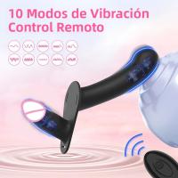 Vibrador Doble Cabeza Con Correa Ajustable Y 10 Modos De Vibración Para Parejas Y Lesbianas Juguete Sexual Para Mujeres - details 6