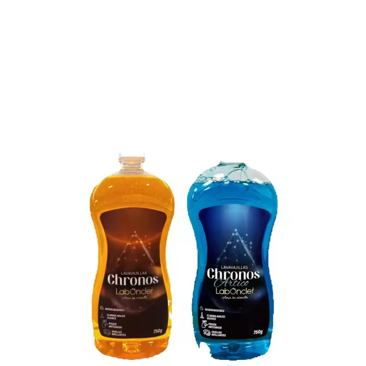Lavavajillas manual CHRONOS pack de 2 unidades canela-ártico aromas igual o combinados 750 ml + 750 ml de Laboncler - 1