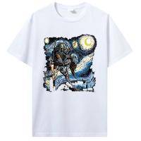 Camiseta Casual De Verano Para Adultos Estilo Y2K Con Impresión De Motor Loco Boba Fett Noche Estrellada Para Hombres - details 2