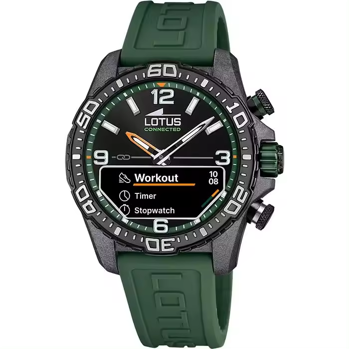 RELOJ CABALLERO CORREA VERDE CONNEDTED D LOTUS - 20000/2 - 1