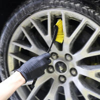Cepillo De Limpieza Para Ruedas Y Neumáticos De Coche Herramientas De Detalle Con Toalla Universal Accesorios Automotrices - details 3