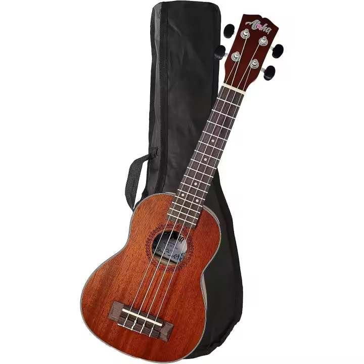 JM Forest -  Ukelele Aloha SK2122-M Soprano con Funda para Principiantes y Estudiantes con cuerpo de caoba - 1