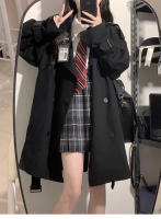 EVNISI Chaqueta De Trench Elegante Para Mujer Doble Botón Slim Con Cinturón Estilo Oficina Elegante Viento Otoño Invierno Calle 2024 - details 1