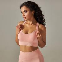 Sujetador de Yoga sin costura para Mujer, Top short Deportivo with neumáticos anchos y espalda Cruzada, Chaleco Deportivo para Gimnasio, Top Liso para entrenamiento y Correr - details 14