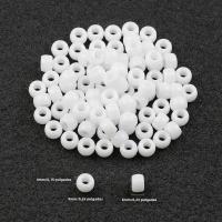 200-1000Pcs Perlas De Acrílico 6x9mm Con Agujero Grande Blancas Para DIY Joyería Collares Cabello Amuletos Pulseras De Amistad Kit De Creación - details 0
