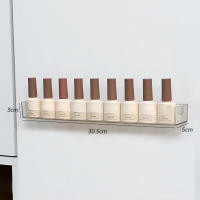 Estante De Exhibición Para Uñas Y Pintalabios Caja De Almacenamiento Transparente De Pinceles Cosméticos Con Soporte Para Vajilla Y Pinturas En La Pared - details 3