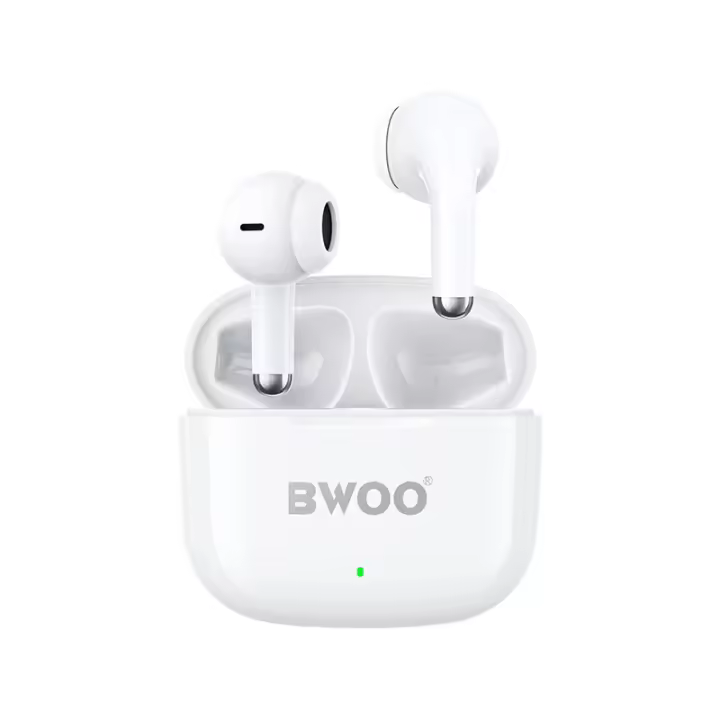 Auriculares inalámbricos Bluetooth 6H tiempo de música,  TWS PRO ,con micrófono, táctil, sonido estéreo,bass,BWOO BW85 - 1