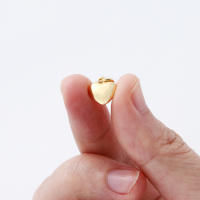 4pcs Colgante De Corazón De Amor Sólido En Oro 14K 18K Con Anillo De Salto Para Suministros De Joyería DIY Accesorios De Joyería - details 7