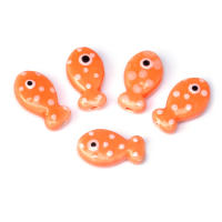 10pcs Cuentas De Cerámica En Forma De Pez Para Fabricación De Joyas Pulseras Y Collares Accesorios De Encanto Coloridos - details 15