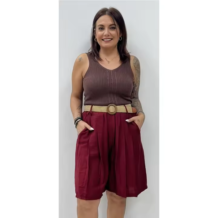 Short Enma Burdeos - 1