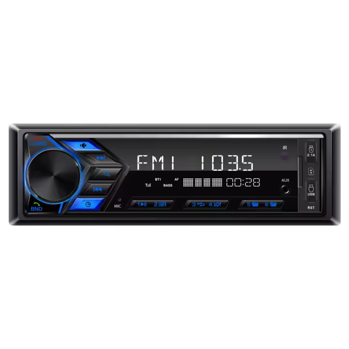 Reproductor De Música Bluetooth MP3 Para Coche Grandnavi 1din Estéreo FM Radio USB/SD Con Entrada AUX In-Dash Control Con Pantalla Táctil 2.5'' Potencia Salida 50W - 1