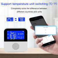 Sensor De Temperatura Y Humedad WiFi Tuya Con Probing Externo Pantalla LCD Monitoreo Remoto APP Termómetro Higrómetro Para Interior Recargable USB - details 9