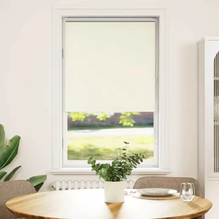 Estor Enrollable Opaco Blanco Roto 85x150cm Tela Ancho 80,7cm - 1
