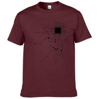 Camiseta De Algodón Para Hombre Verano 2023 Con Diagrama De Circuito Del Procesador CPU Moda Casual Estilo Top Fashion #303 - details 12