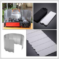 Escudo De Viento Plegable Ultraligero Para Estufas De Camping 9 Placas Accesorio Para Cocinas De Gas Protección Contra El Viento - details 6