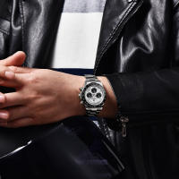 Reloj De Pulsera De Cuarzo PAGANI DESIGN PD-1644 2024 Meteorito Dial Moda Para Hombre Cristal De Esmeralda 100M Cronógrafo - details 8