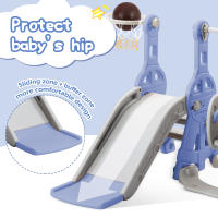 Tobogán para niños, tobogán columpio Infantil 4 en 1 with canasta de Baile, Escalera para trepar, tobogán columpio para Jardín interior y exterior - details 5