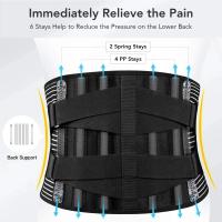 Cinturón De Soporte Lumbar Ajustable Doble Tiraje Ortopédico Corset De Espalda Alivio Del Dolor De Espalda Torsión Del Abdomen Material ABS & TPR - details 3