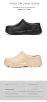 Zapatos De Cocina EVA Para Hombres Y Mujeres Antideslizantes Impermeables Resistentes Al Aceite Cómodos Para Trabajadores Chanclas De Exterior Pesca - details 3