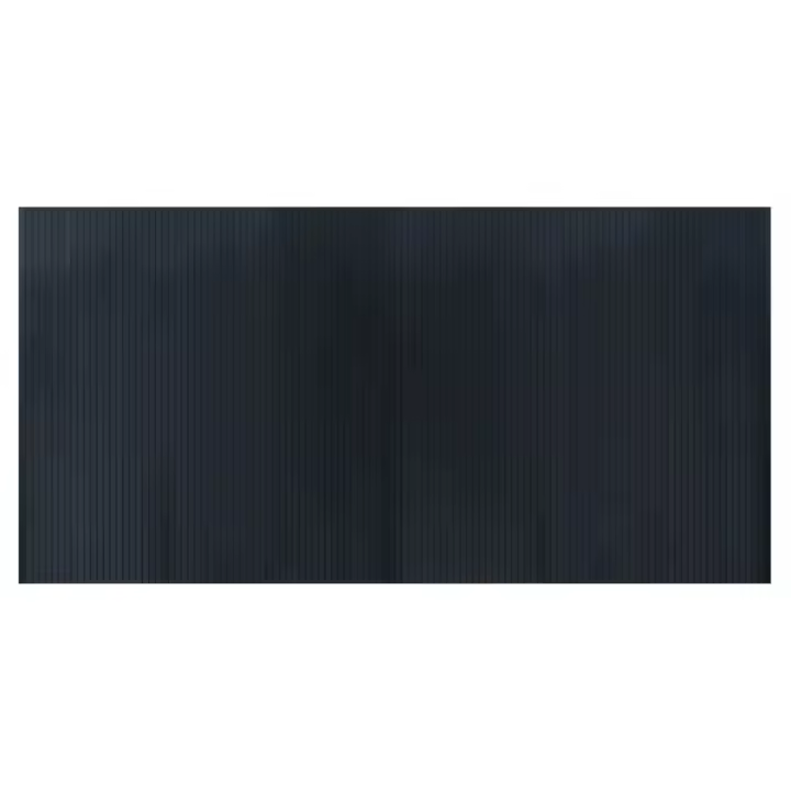 vidaXL Alfombra rectangular bambú 100x200 cm Color Negro,  Natural,  Marrón y mas Alfombras de área  Alfombra de Piso para Sala de Estar Dormitorio Habitación Salón - 1