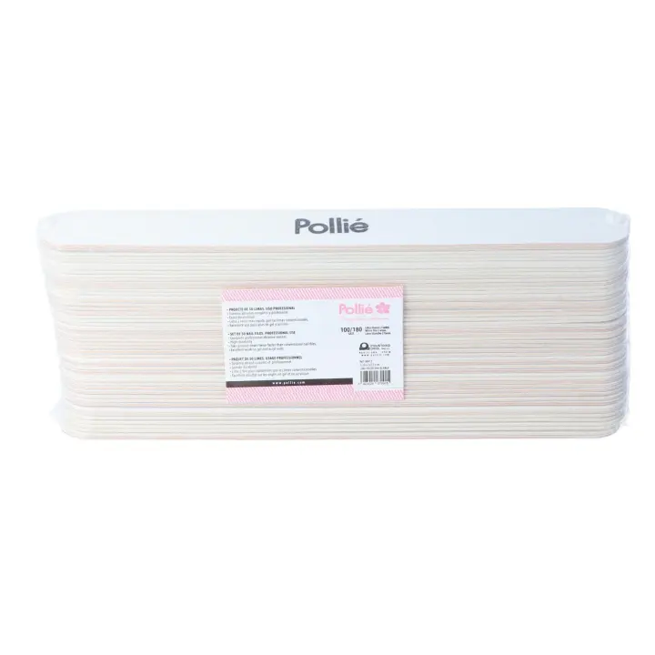 PACK 50 LIMAS AMERICANAS BLANCAS 178 MM. (marca: Pollié) - 1