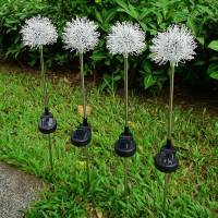Lámpara Solar De Jardín Con Balón De Hierro Y Remolinos Flor LED Exterior Impermeable Decoración De Noche Para Atrio Artística - details 14