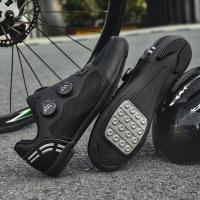 Zapatos De Ciclismo Para Hombre MTB Transpirables Negros Con Plataforma Plana Y Cierre De Bloqueo Libre Material De Suela De Goma Cómodos Para Bicicleta De Montaña Y Zapatillas De Ciclismo - details 18
