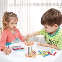 Juguetes Montessori De Madera Para Niños Edad 1-3 Años Juego De Alineación Sensorial Y Desarrollo De Habilidades Motoras Finas Regalo Educativo - details 4