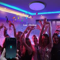 Lámpara LED Moderna 24W Control Remoto Por Alexa Google Siri Luz De Techo Dimmable WiFi Horario RGB+CW+WW Compatible Con HomeKit - details 7