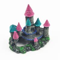Adorno De Resina En Forma De Castle Mágico Para Acuario Decoración De Hogar Arte Hecho a Mano Estilo De Artesanía - details 2