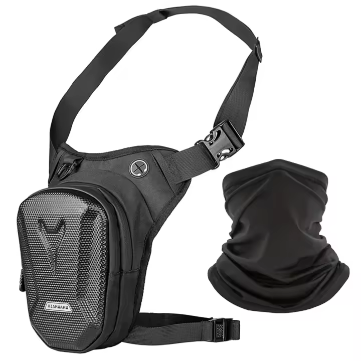 Bolsa De Cintura Para Ciclismo Impermeable Con Tubo De Ciclismo Y Pañuelo De Escarabajo Estilo Táctico Para Viajes Y Motocicletas - 1