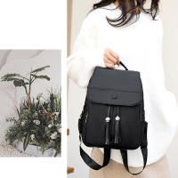 Mochila De Moda Para Mujer Color Sólido Vintage Bolso De Hombro Mini Viaje Multiusos Mochilas Escolares Para Niñas - details 3