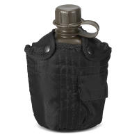 Botella De Agua Para Camping Y Senderismo 1L Con Tapa Resistente Al Impacto Y Desgaste Material De Aluminio Negro Marrón Y Rojo Para Supervivencia En Exteriores - details 3