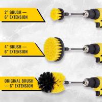 Arch Iris - Cepillos de Limpieza para Taladro Eléctrico - Superficies de Suelo, Baño y Cocina - Cerdas de Nailon - Pack de 4 - details 0