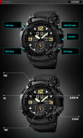 Reloj Deportivo Skmei Multifuncional Cronógrafo Digital Hombre Movimiento Dual Resistente Al Agua Con Alarma Y Calendario Pantalla LED - details 5