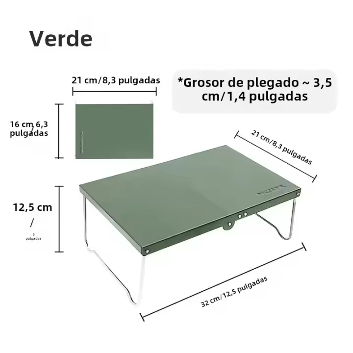 Mesa Plegable Portátil Para Camping Y Paseos Al Aire Libre Ultraligera De Aluminio Pequeña Y Móvil Para Picnics Y Café - 1