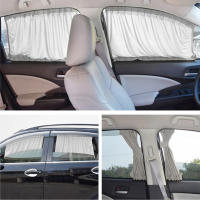 2pcs Cortinas De Sol Para Ventanas Laterales De Coche Universal Protección UV Plegable En Tela Negra Visera De Sol Para Estilo Del Coche - details 9