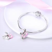 Colgante De Serie Trabajo Y Carrera En Color Plata Para Pulsera Pandora DIY Joyería Para Mujer Zirconia Metálica De Plata - details 14