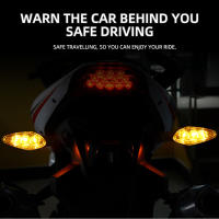 Luz De Señalización Para Motocicleta Amarilla Universal Impermeable Indicador Motorbike Scooter Luz Trasera Advertencia Lámpara De Circulación Accesorio - details 1